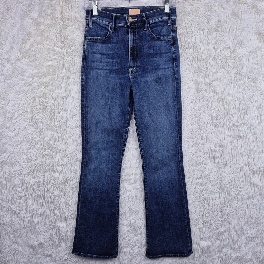 Mother The Hustler Ankle Howdy Jeans High Rise Bootcut Blue Size 27 Coastal